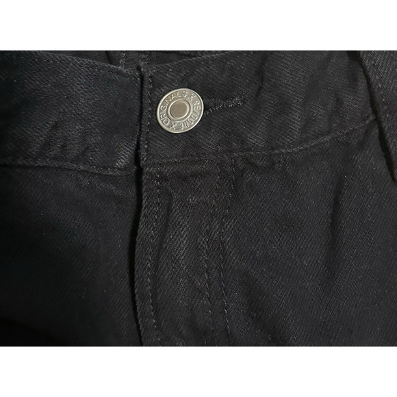 RE/DONE Women 30 Low Rider Loose Jeans Black Flow Raw Hem - Picture 4 of 14